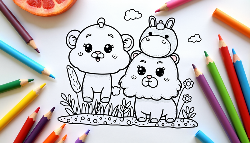Kids Colouring Page