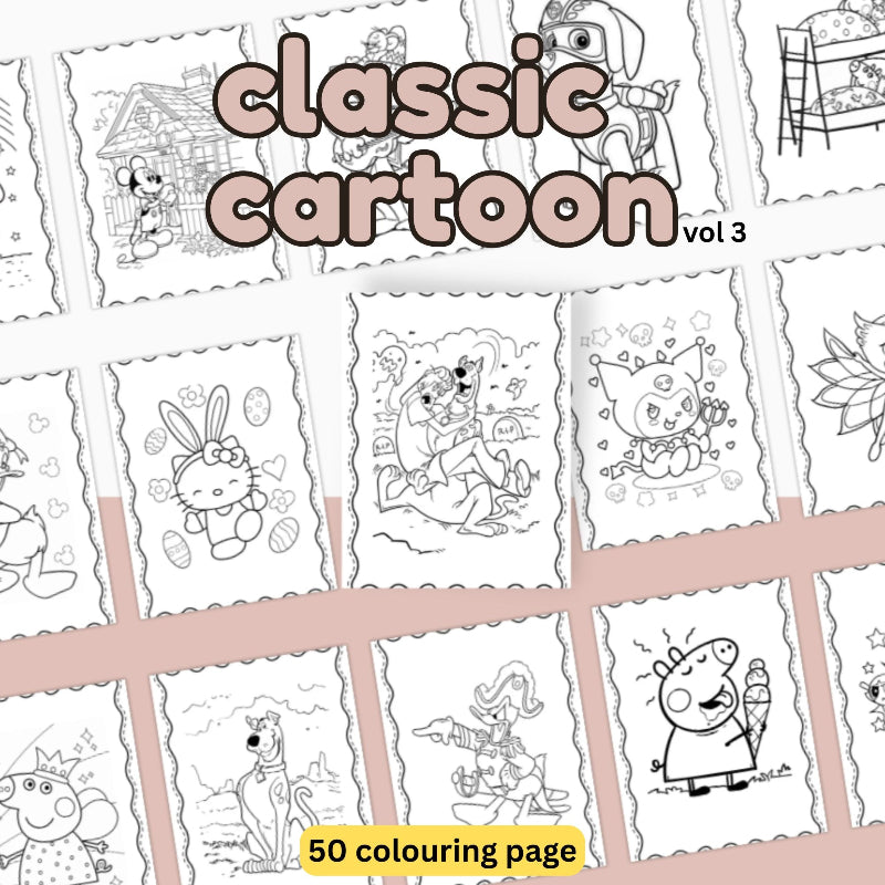 [DCB032] Colouring Page - Classic Cartoon Vol.3