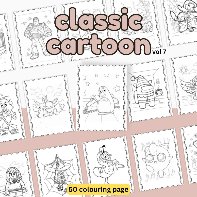 [DCB036] Colouring Page - Classic Cartoon Vol.7