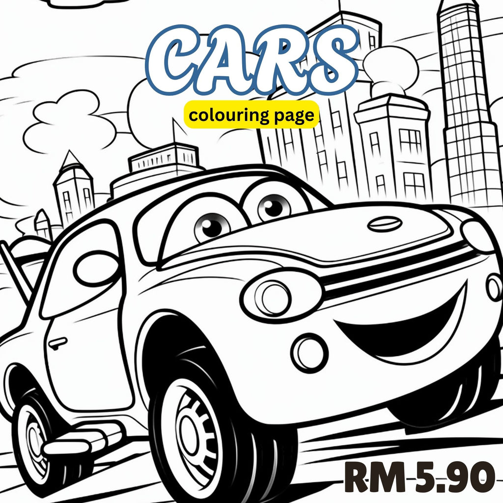 [DCB014] Colouring Page - Cars