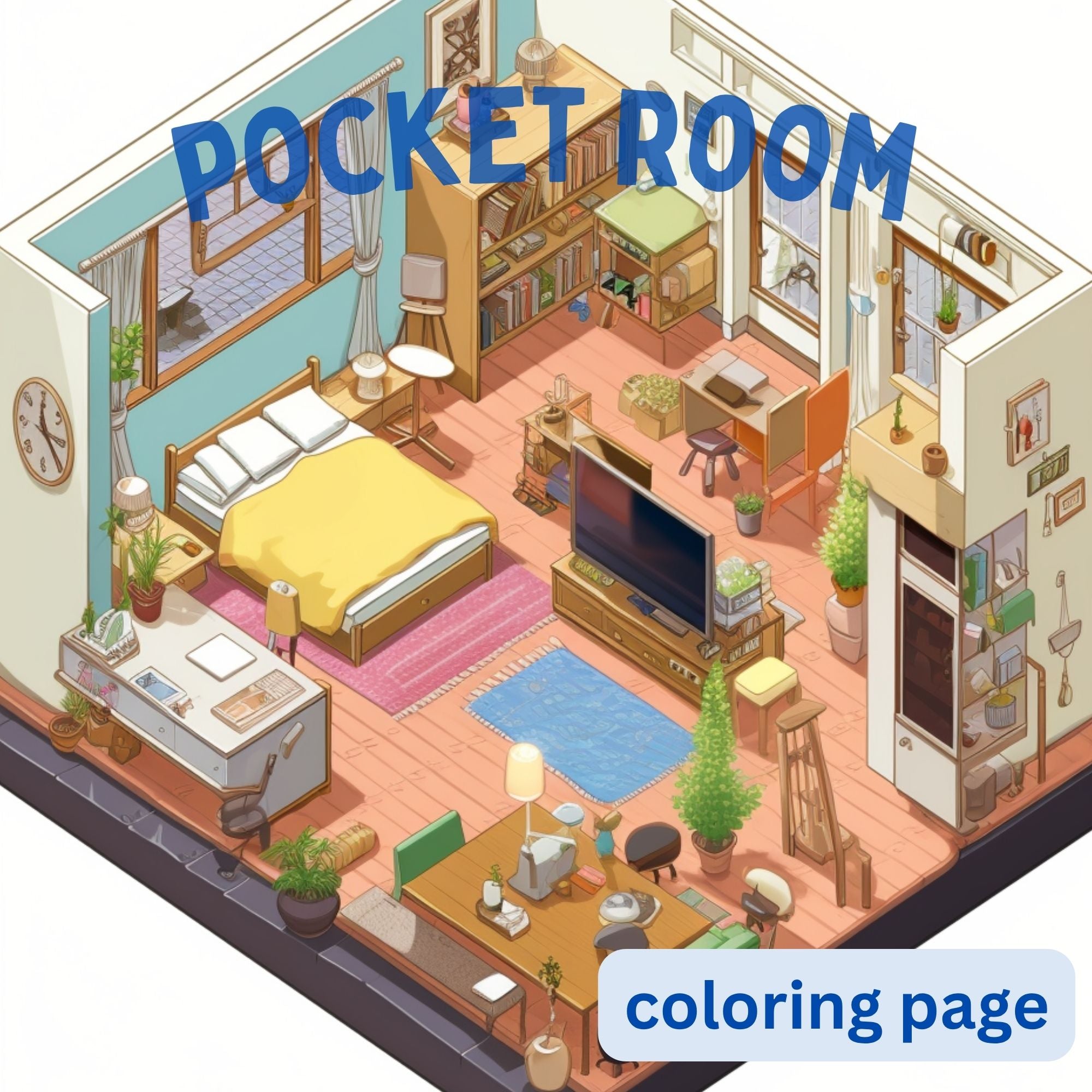 [DCB008] Colouring Page - Pocket Room