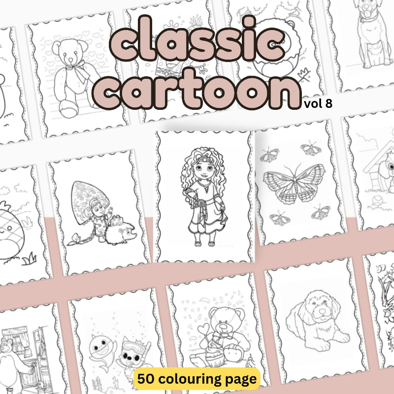 [DCB037] Colouring Page - Classic Cartoon Vol.8