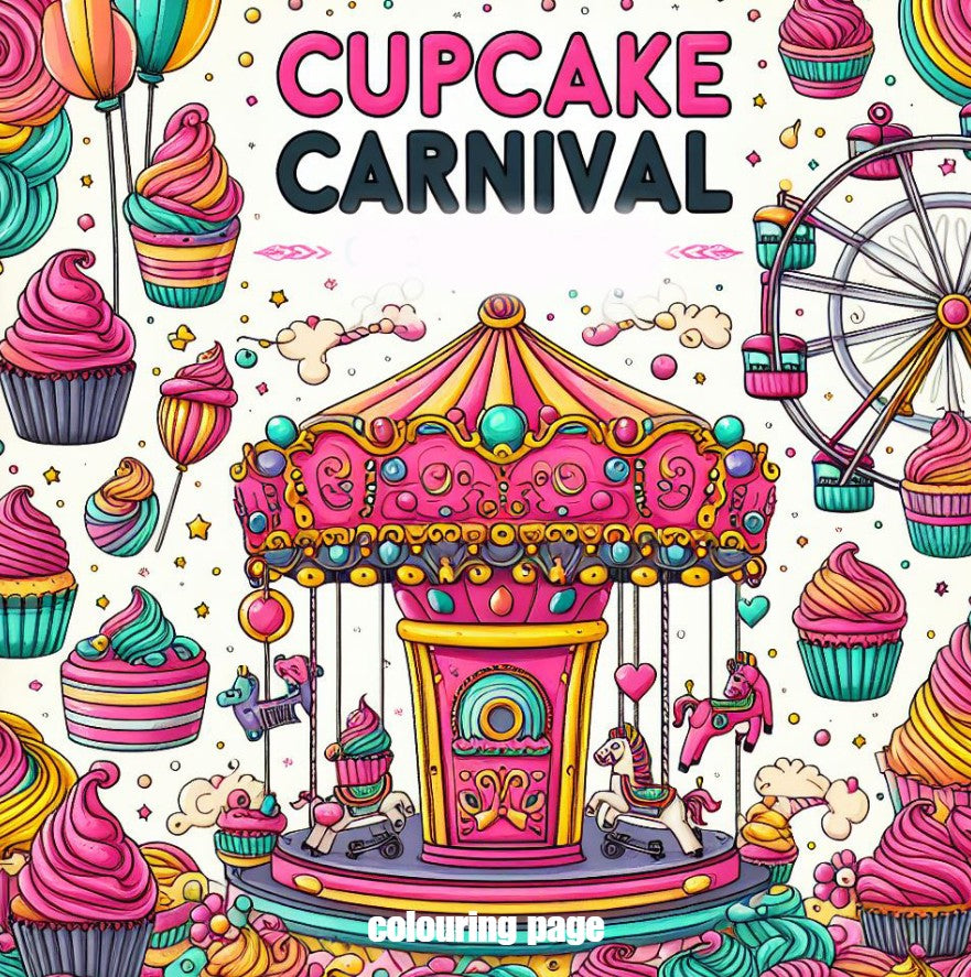 [DCB050] Colouring Page - Cupcake Carnival