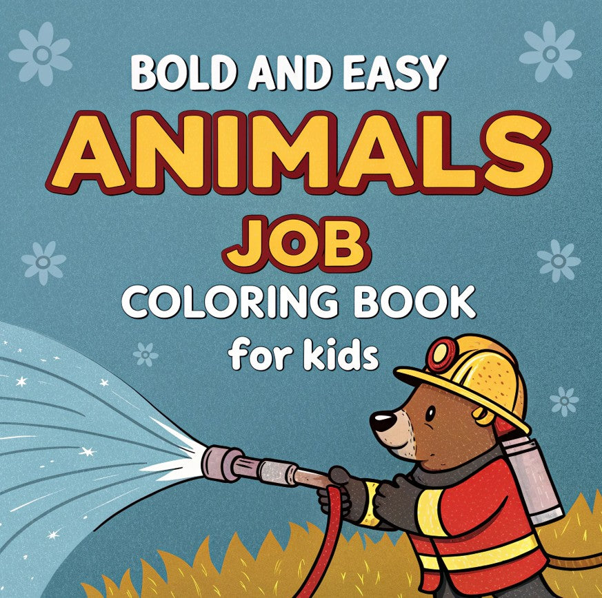 [DCB011] Colouring Page - Animal Jobs