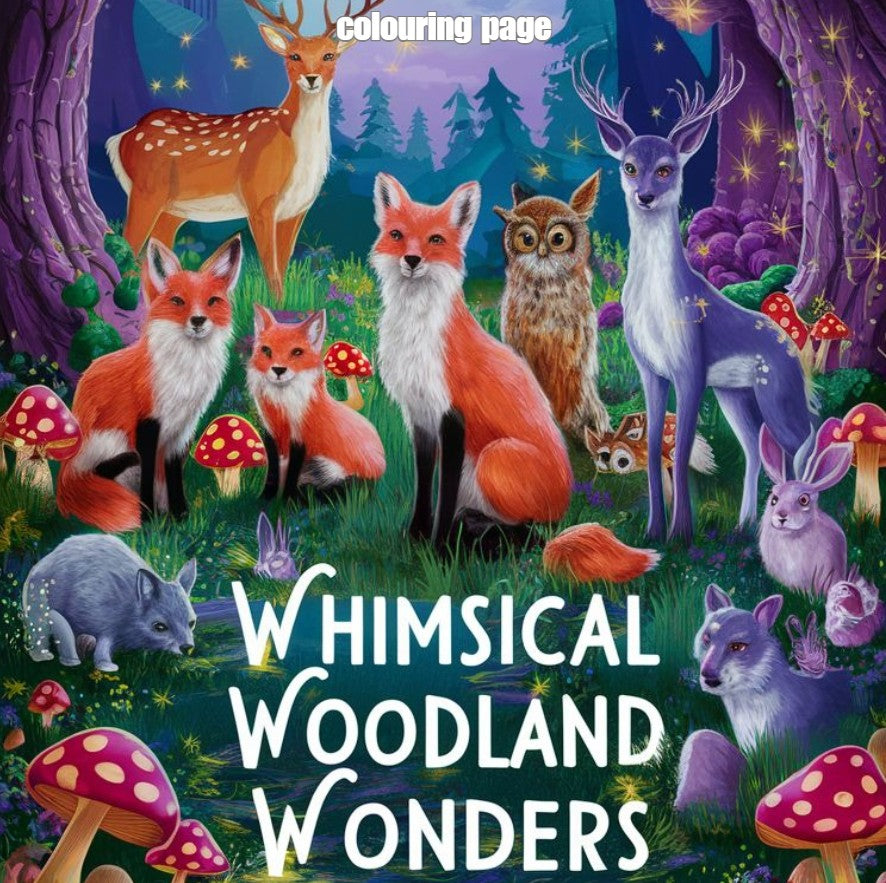 [DCB055] Colouring Page - Whimsical Woodland Wonders