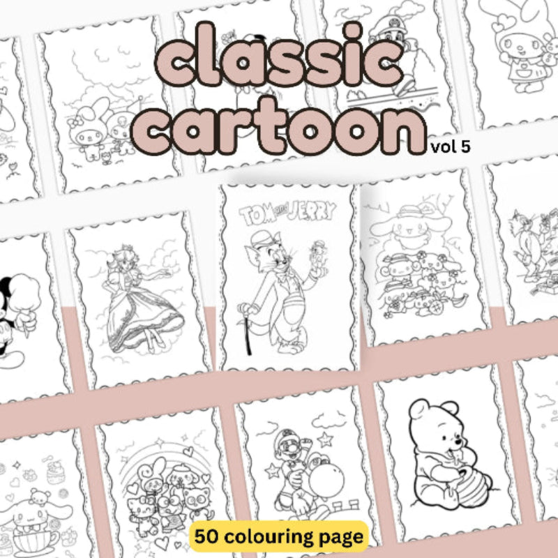 [DCB034] Colouring Page - Classic Cartoon Vol.5