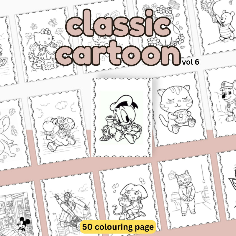 [DCB035] Colouring Page - Classic Cartoon Vol.6