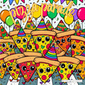 [DCB052] Colouring Page - Pizza Parade