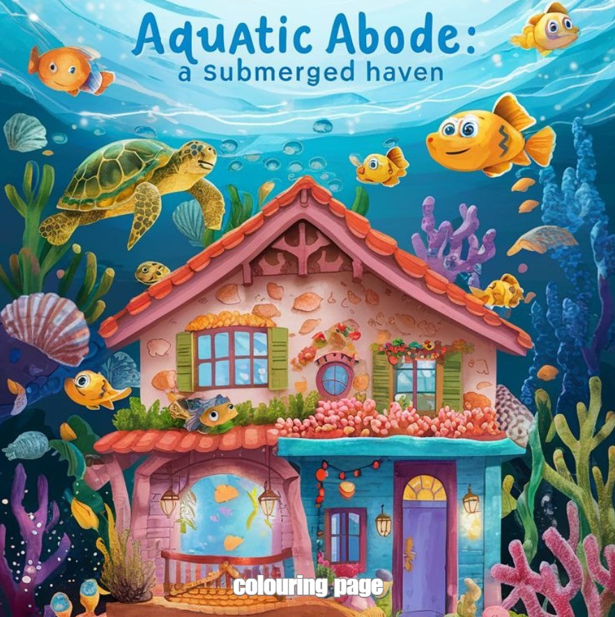 [DCB056] Colouring Page - Aquatic Abode