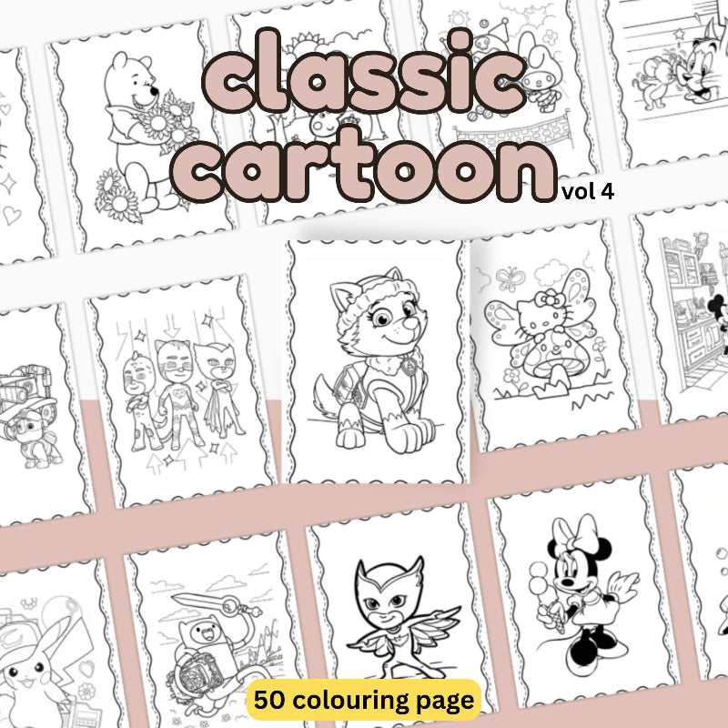 [DCB033] Colouring Page - Classic Cartoon Vol.4