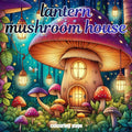 [DCB044] Colouring Page - Lantern Mushroom House