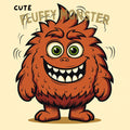[DCB007] Colouring Page - Fluffy Monster