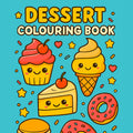[DCB002] Coloring Page - Kawaii Dessert