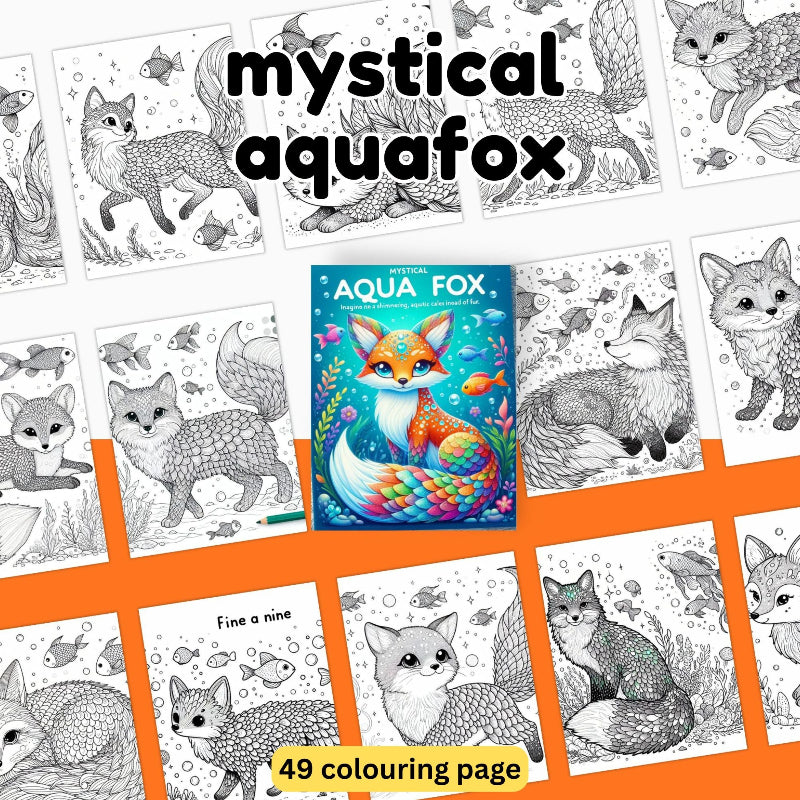 [DCB042] Colouring Page - Mystical Aquafox