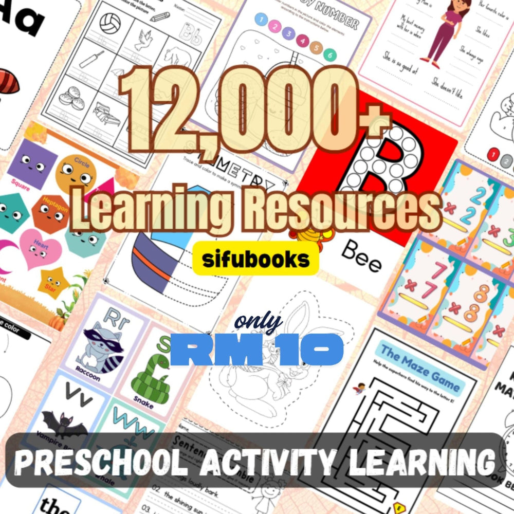 [SF011] Kids Learning Bundle - Preschool Activity Learning