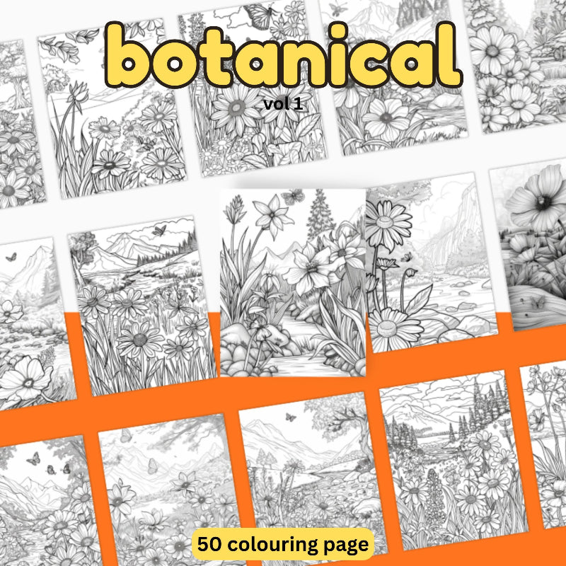 [DCB039] Colouring Page - Botanical Vol 1