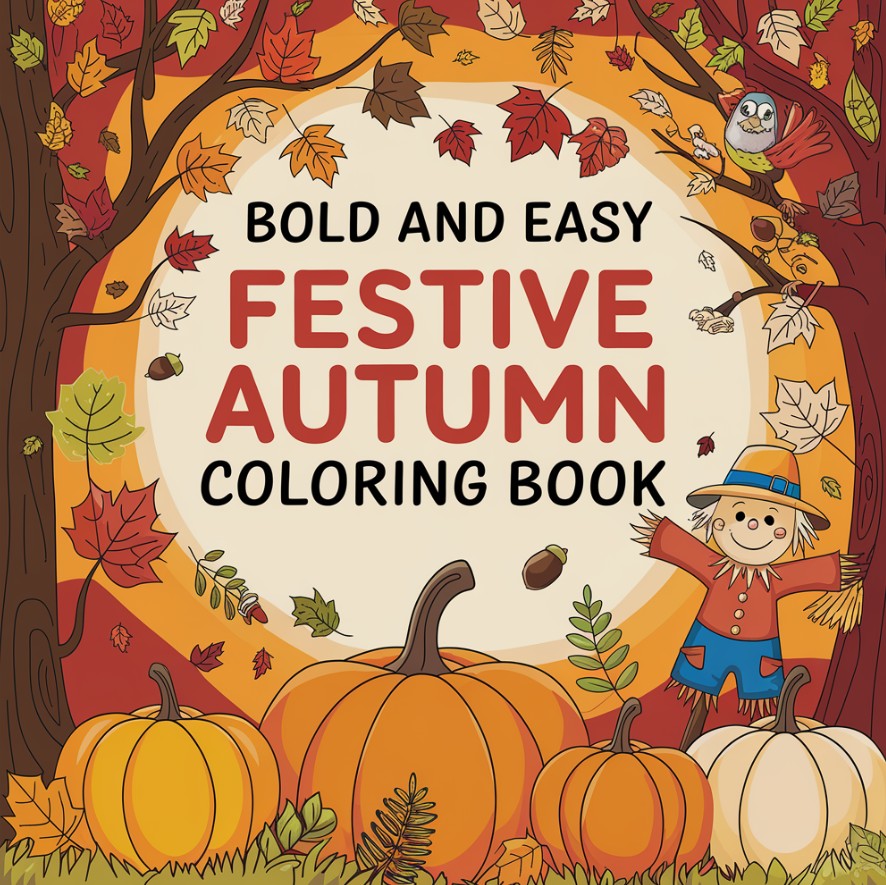 [DCB066] Colouring Page - Festive Autumn
