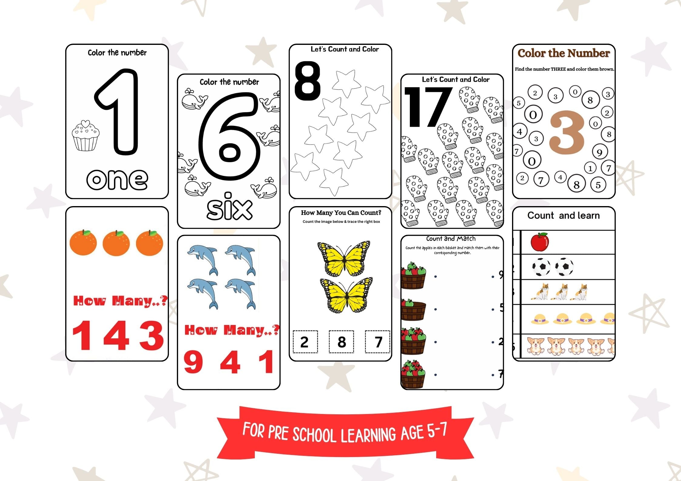 Fun With Numbers – Early Learning Math eBook for Toddlers & Preschoolers