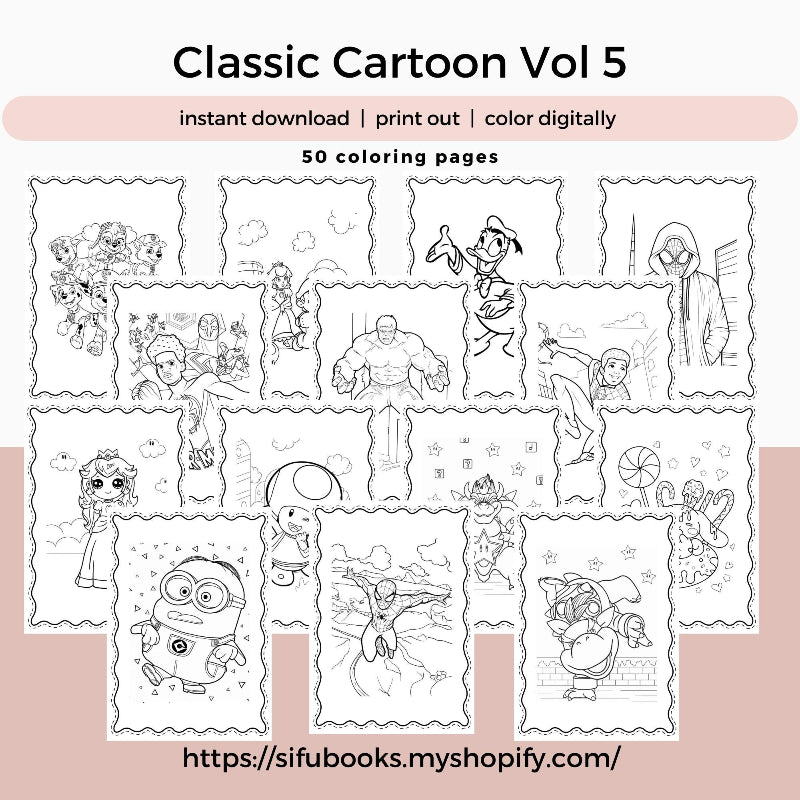 [DCB034] Colouring Page - Classic Cartoon Vol.5