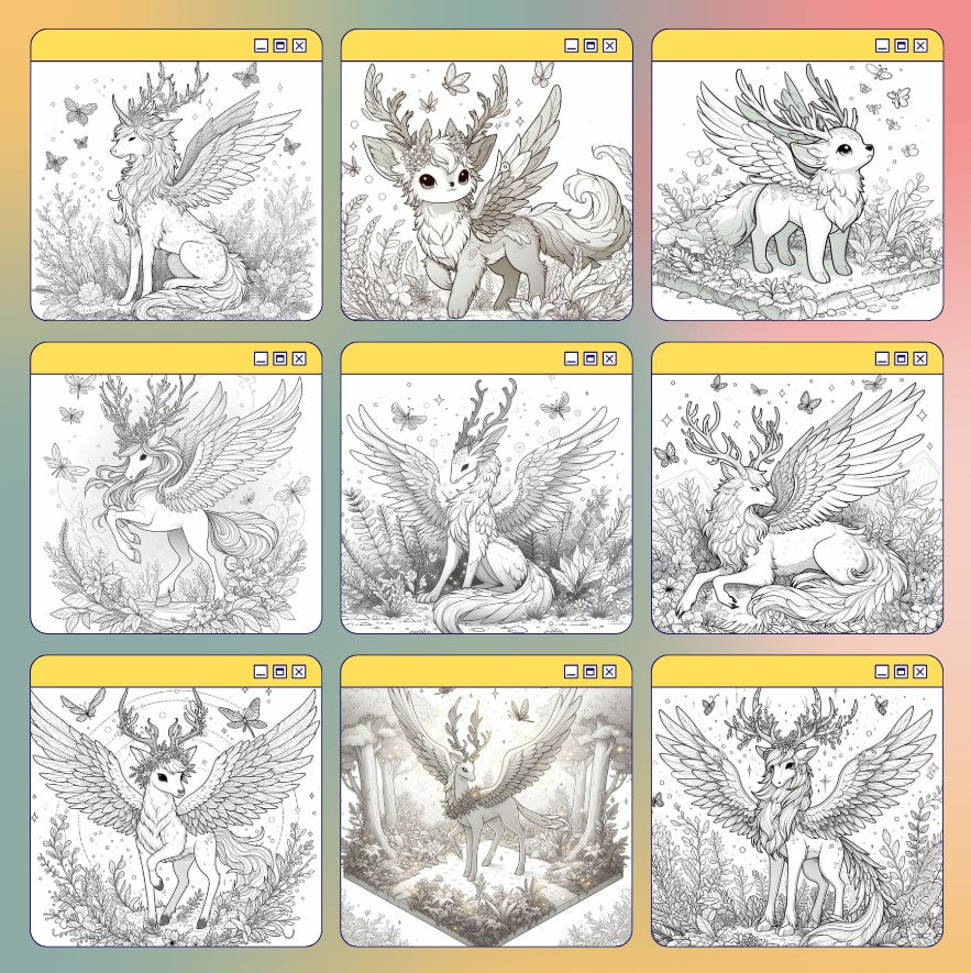 [DCB046] Colouring Page - Magical Forest Guardian