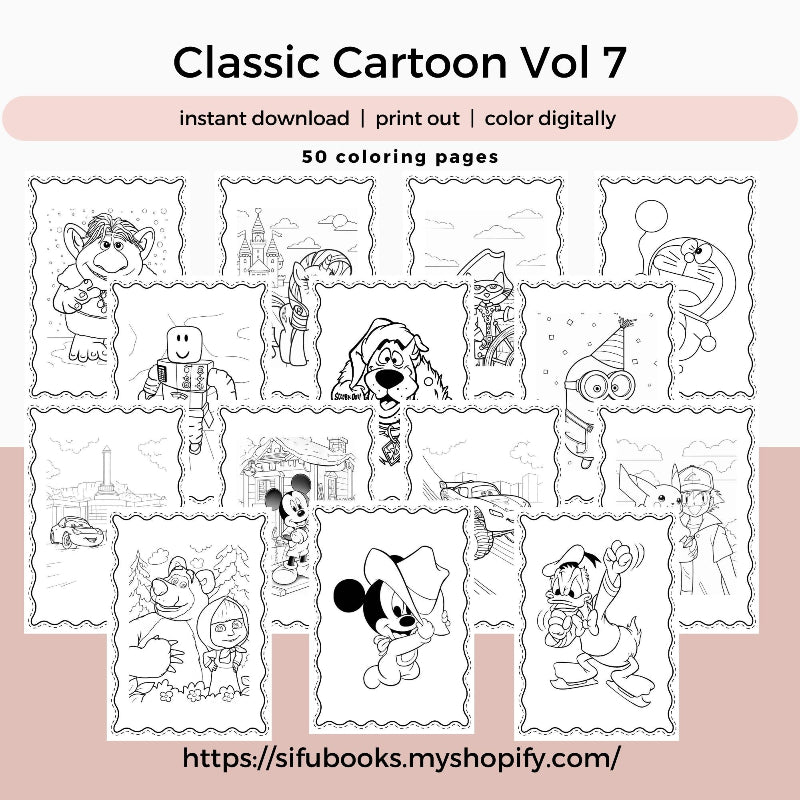 [DCB036] Colouring Page - Classic Cartoon Vol.7