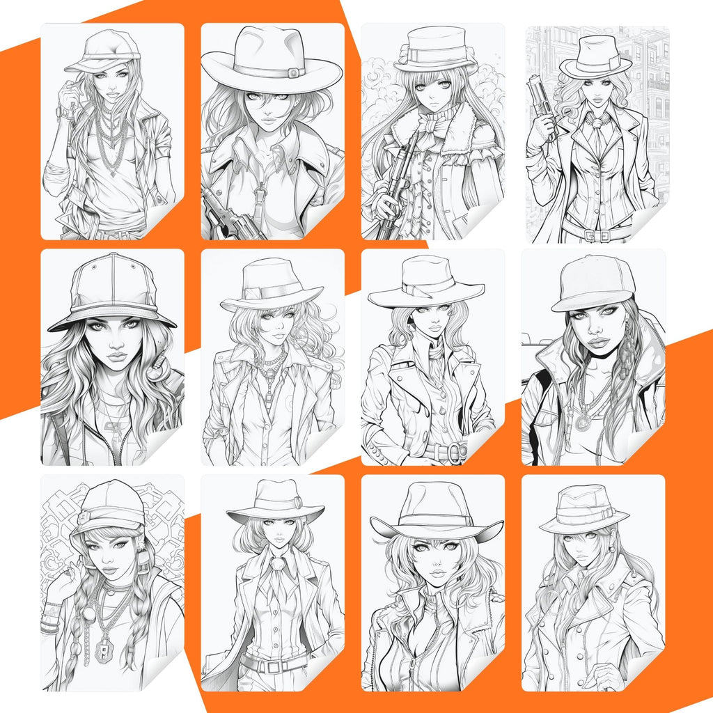 [DCB010] Colouring Page - Anime Girlster
