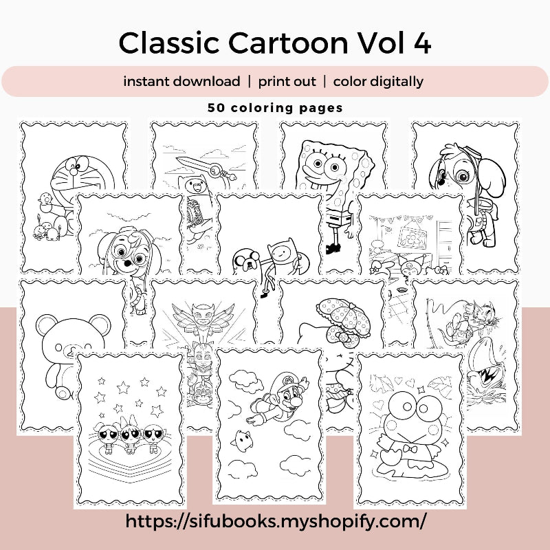 [DCB033] Colouring Page - Classic Cartoon Vol.4
