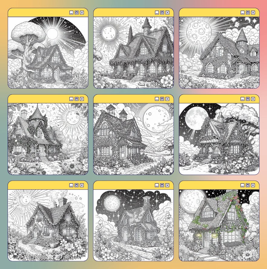 [DCB049] Colouring Page - Moonlit Meadows