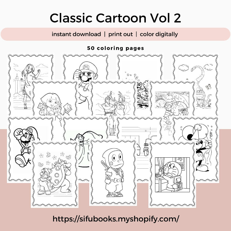 [DCB031] Colouring Page - Classic Cartoon Vol.2