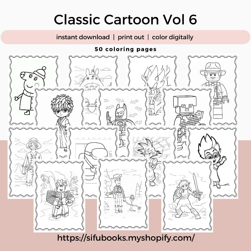 [DCB035] Colouring Page - Classic Cartoon Vol.6