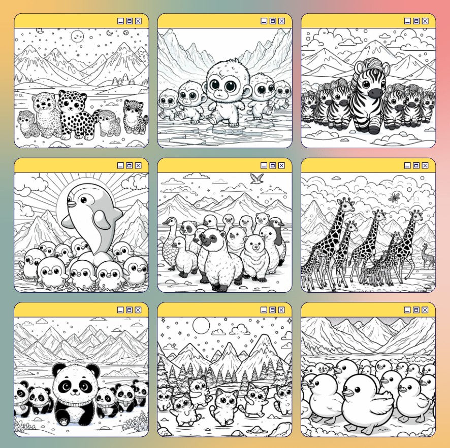 [DCB054] Colouring Page - Arctic Waddle