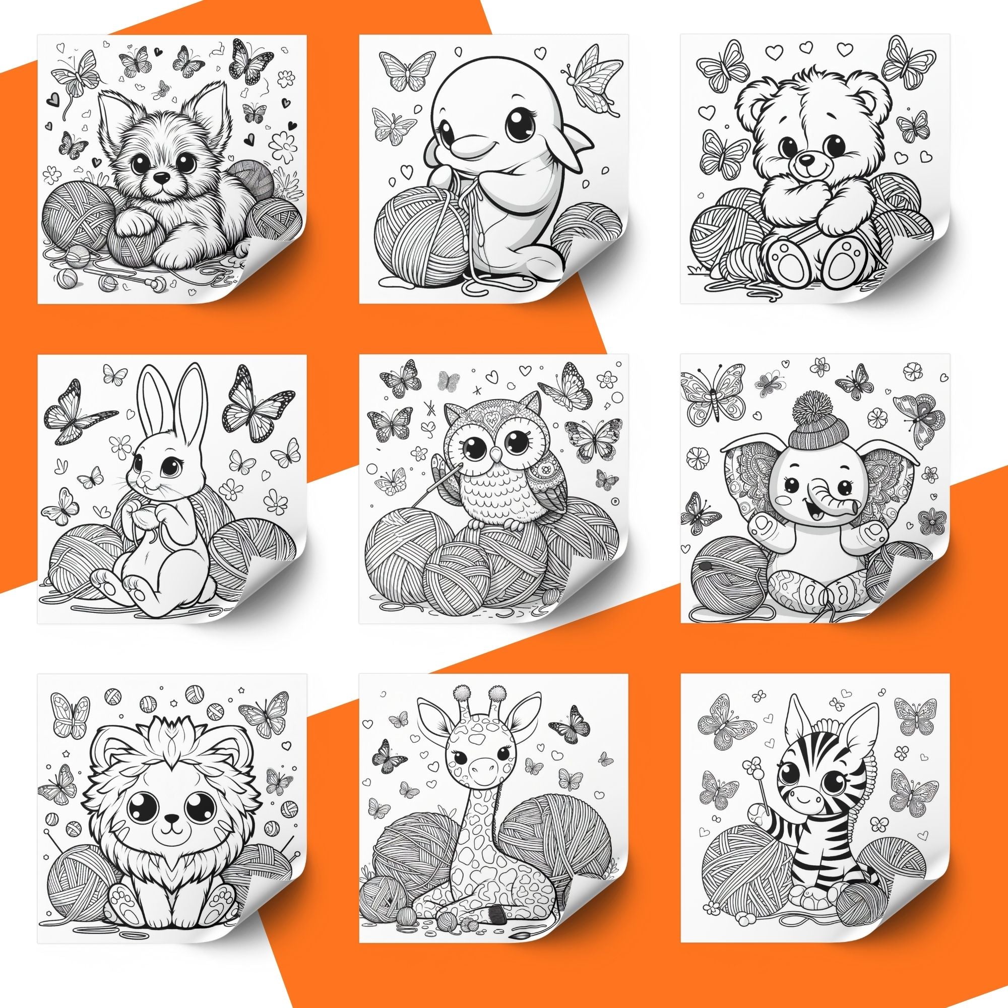 [DCB003] Colouring Page - Animal Capers
