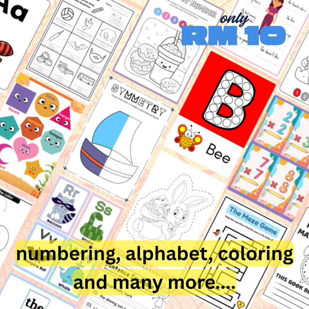 [SF011] Kids Learning Bundle - Preschool Activity Learning