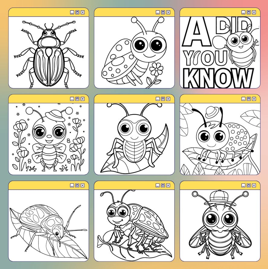 [DCB069] Colouring Page - A Did You Know Bug?