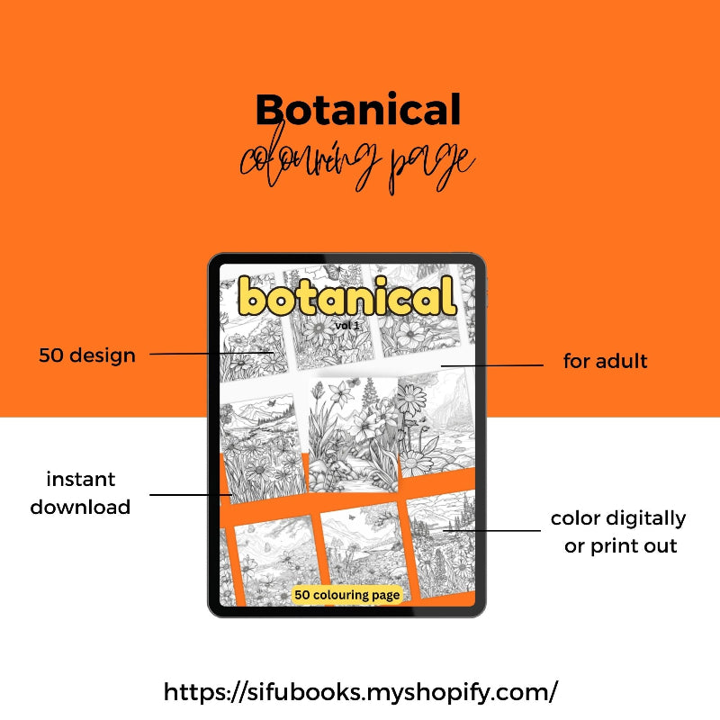[DCB039] Colouring Page - Botanical Vol 1