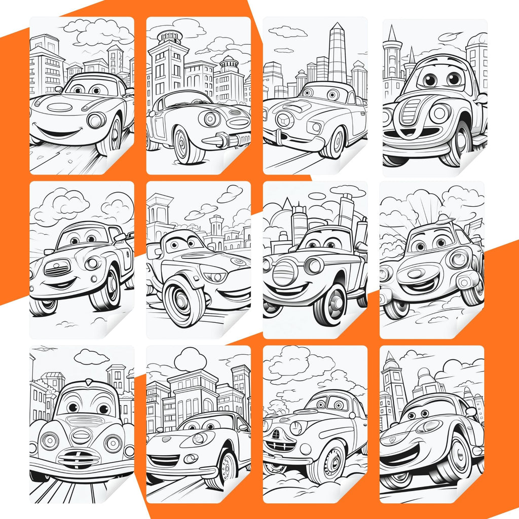 [DCB014] Colouring Page - Cars