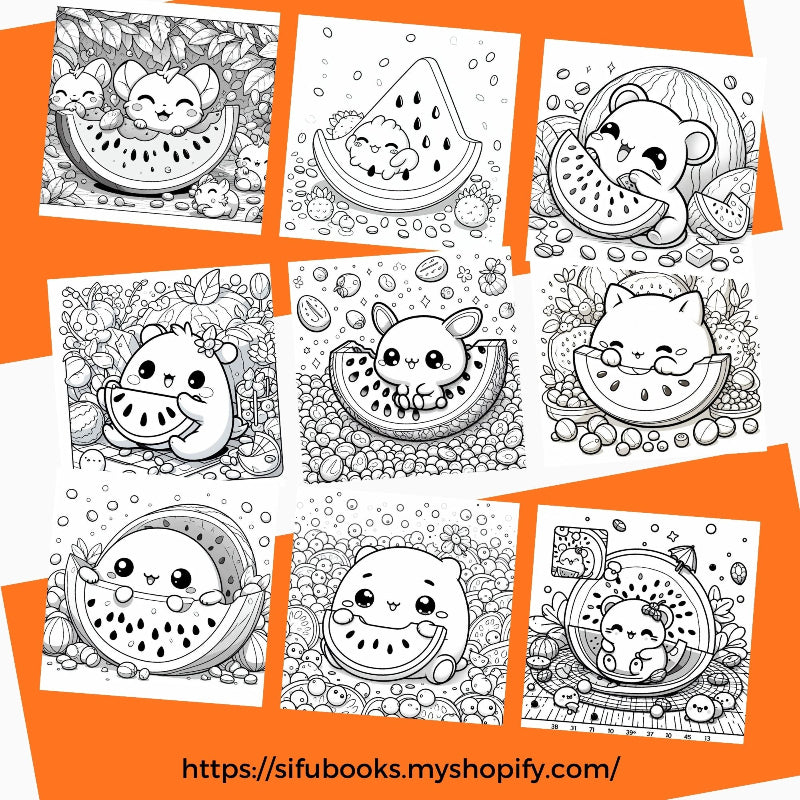 [DCB028] Colouring Page - Watermelon Wonderland