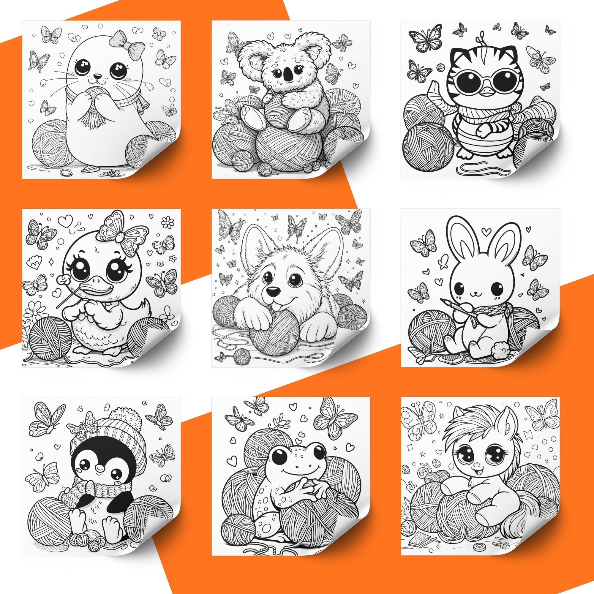 [DCB003] Colouring Page - Animal Capers
