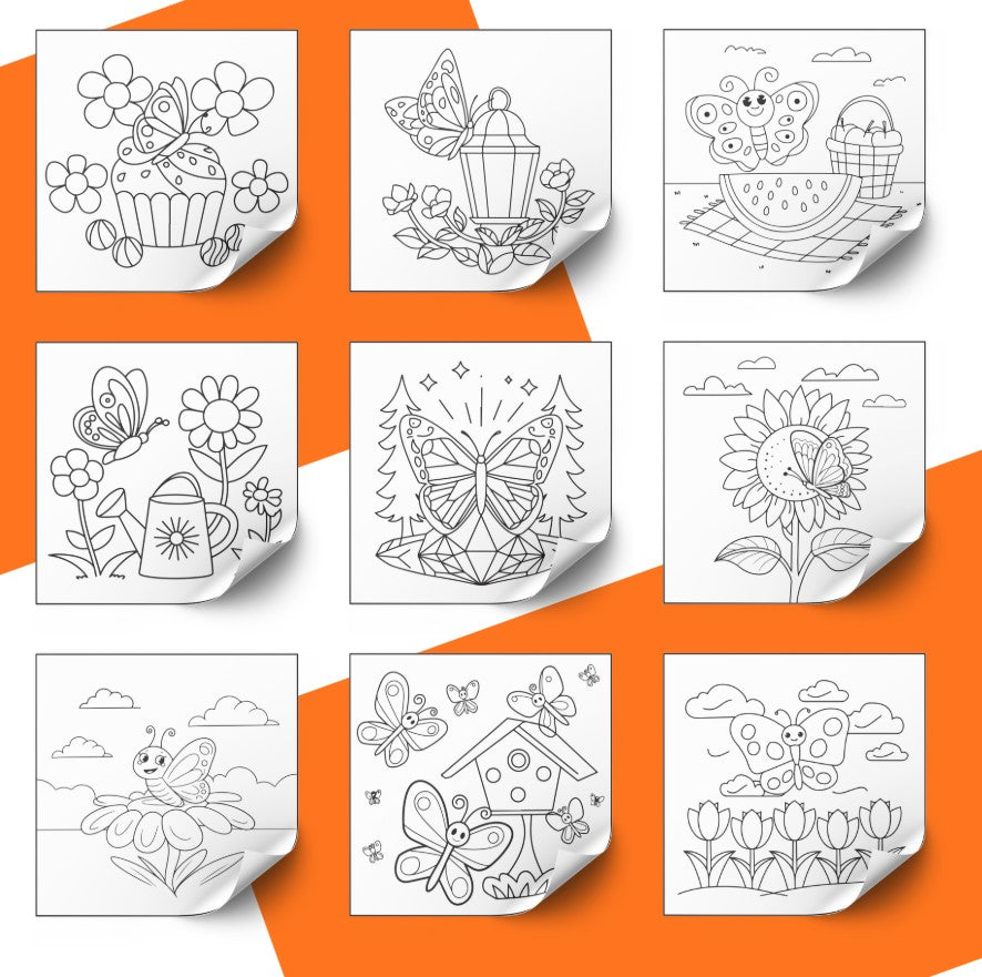 [DCB077] Colouring Page - Cozy Buttefly