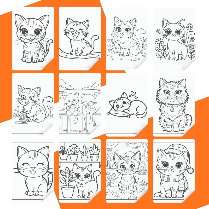 [DCB015] Colouring Page - Cats Vol 1