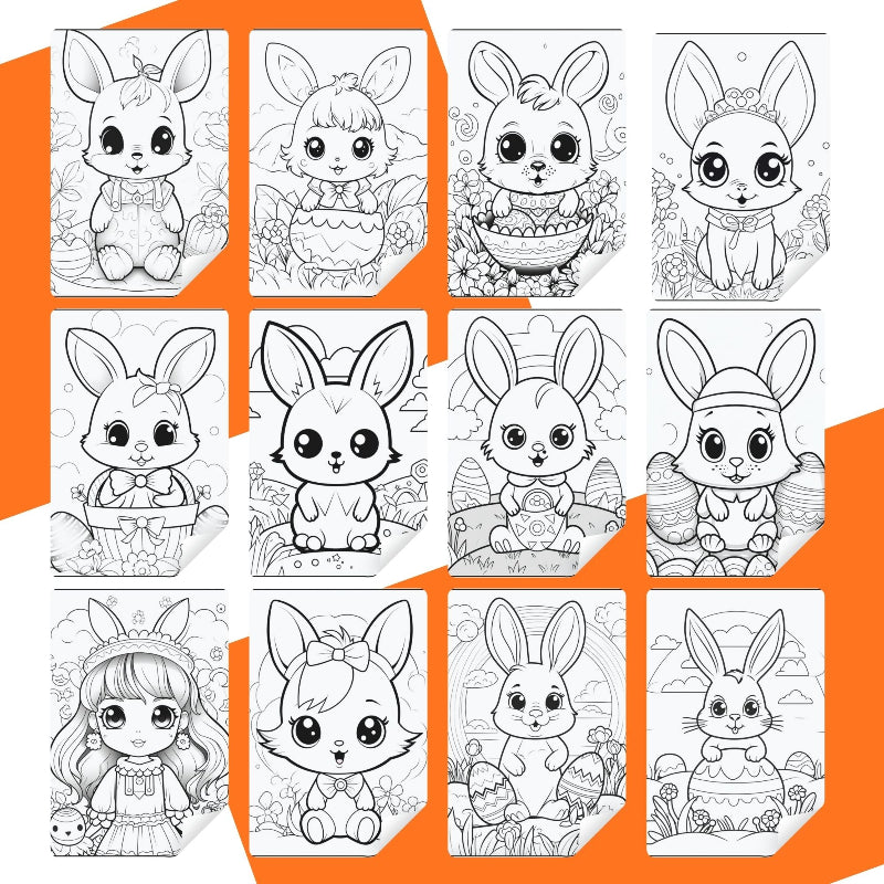 [DCB017] Colouring Page - Easter Rabbit