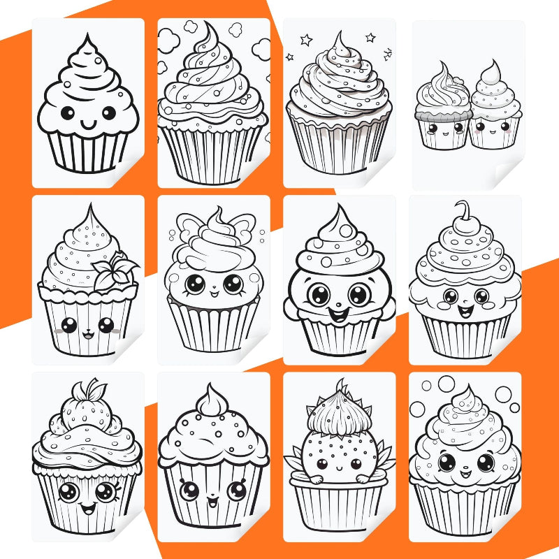 [DCB013] Colouring Pge - Cupcake