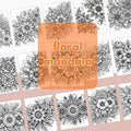 [DCB019] Colouring Page - Floral Mandala