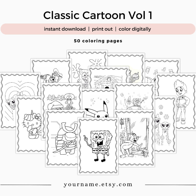 [DCB030] Colouring Page - Classic Cartoon Vol. 1