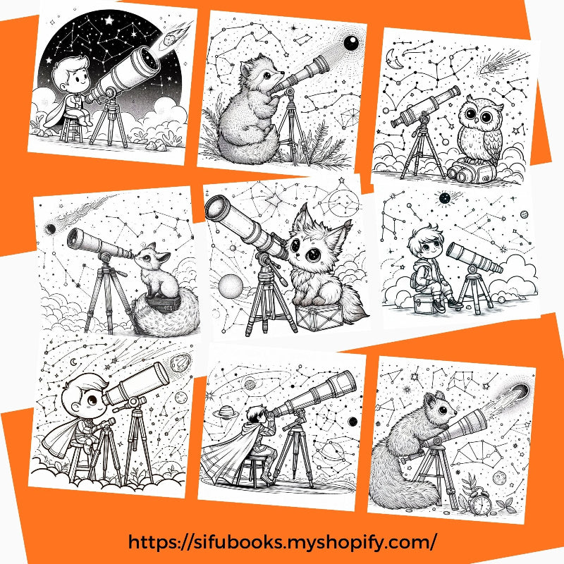 [DCB026] Colouring Page - Stellar Observatory