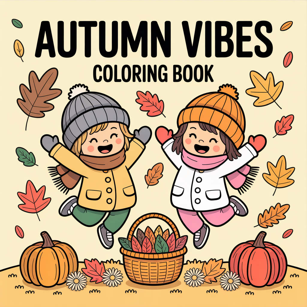 [DCB068] Colouring Page - Autumn Vibes