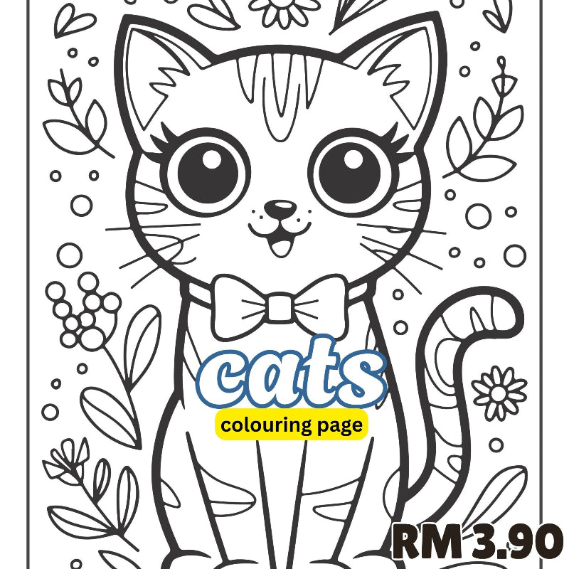 [DCB015] Colouring Page - Cats Vol 1