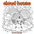 [DCB021] Colouring Page - Cloud House