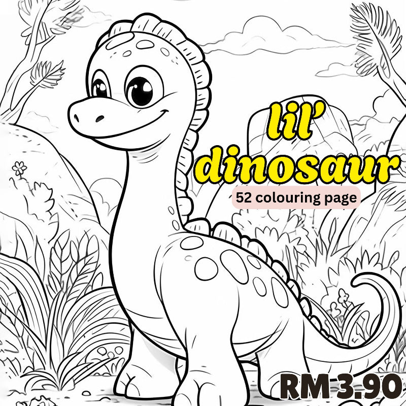 [DCB016] Colouring Page - Lil' Dinosaur