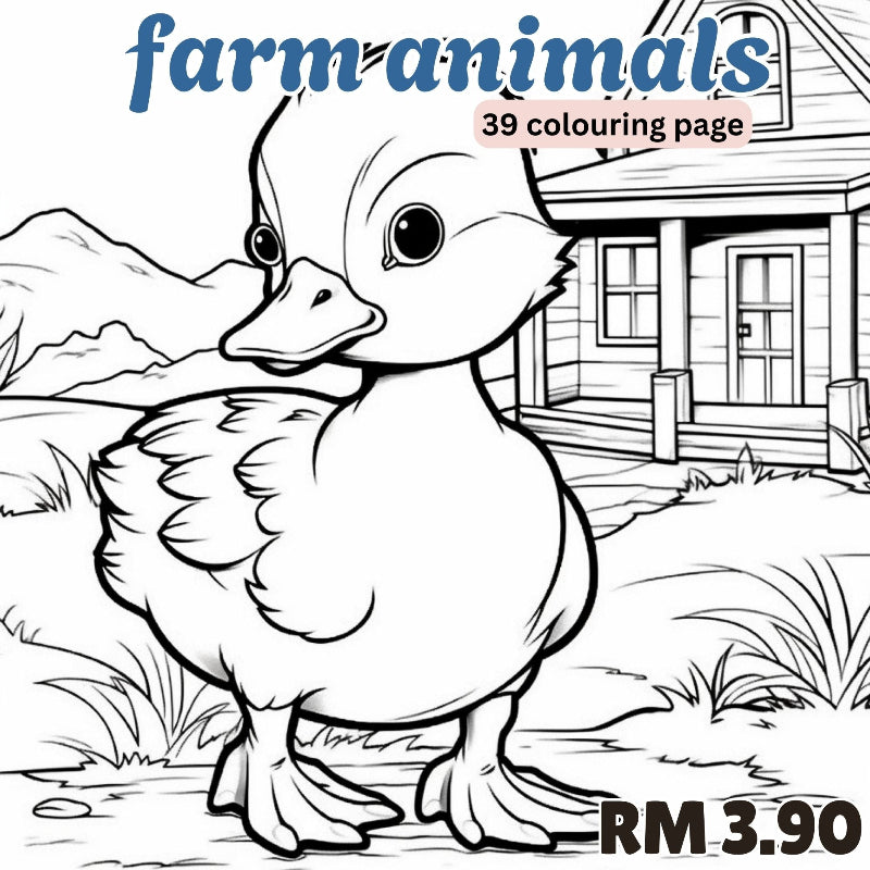 [DCB018] Colouring Page - Farm Animals